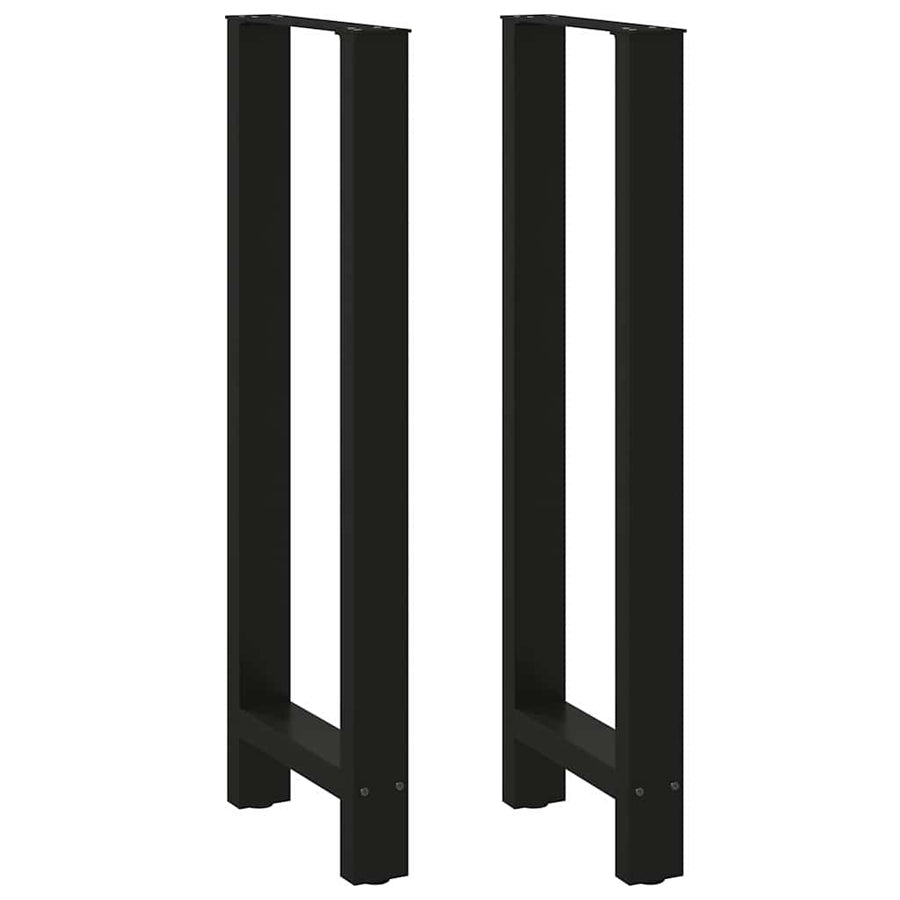 Salontafelpoten Staal Zwart 50 x (110-111) cm