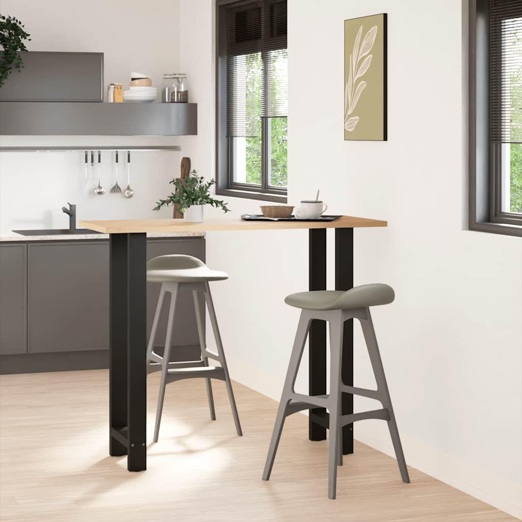 Salontafelpoten Staal Zwart 50 x (110-111) cm