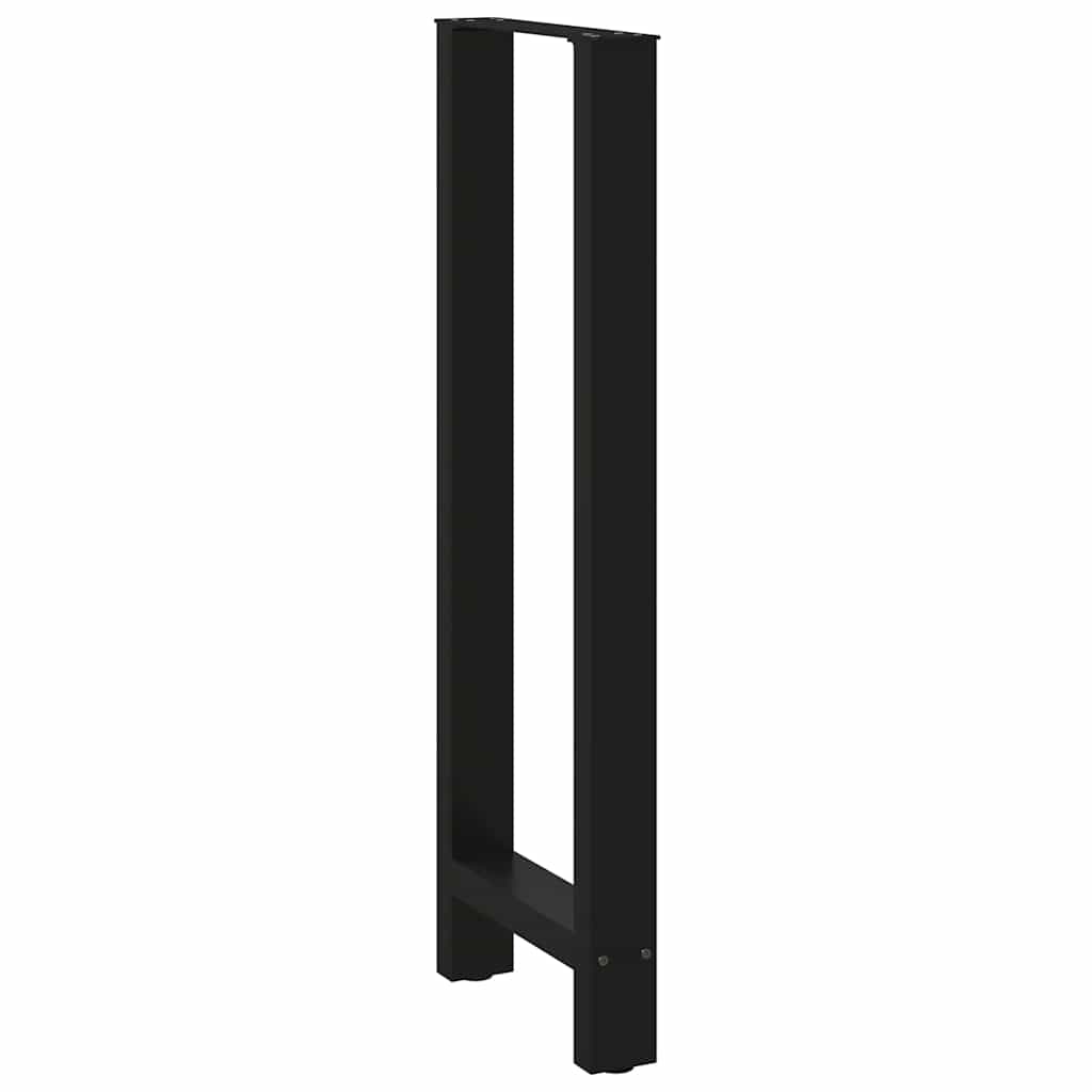 Salontafelpoten Staal Zwart 50 x (110-111) cm
