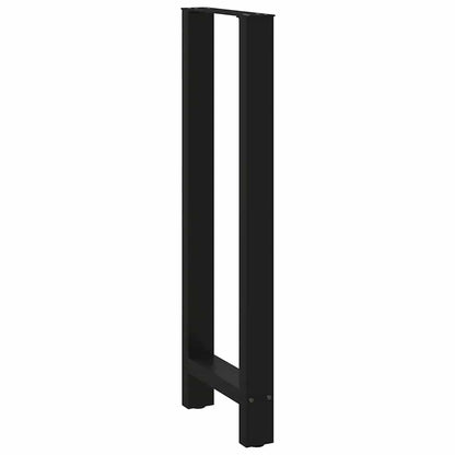 Salontafelpoten Staal Zwart 50 x (110-111) cm
