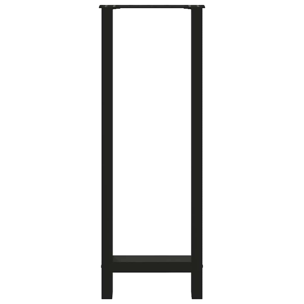 Salontafelpoten Staal Zwart 50 x (110-111) cm