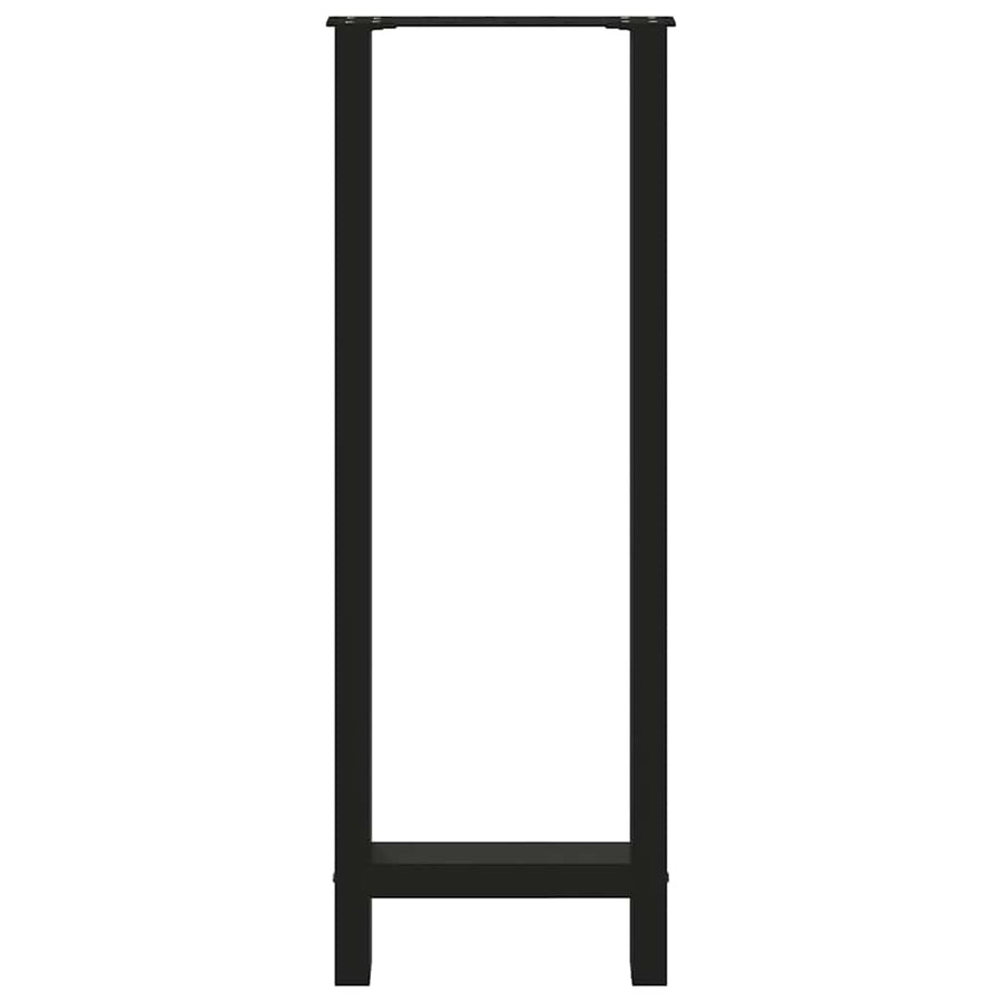 Salontafelpoten Staal Zwart 50 x (110-111) cm