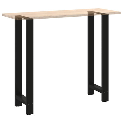 Salontafelpoten Staal Zwart 50 x (110-111) cm