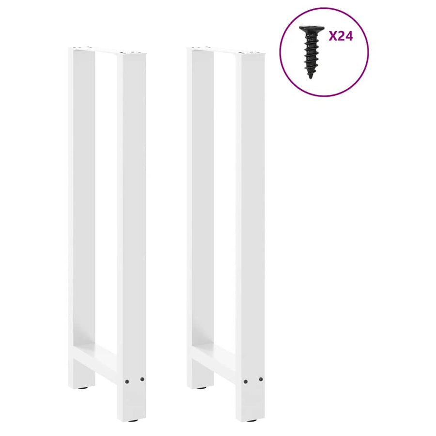 Salontafelpoten Staal Wit 50 x (110-111) cm