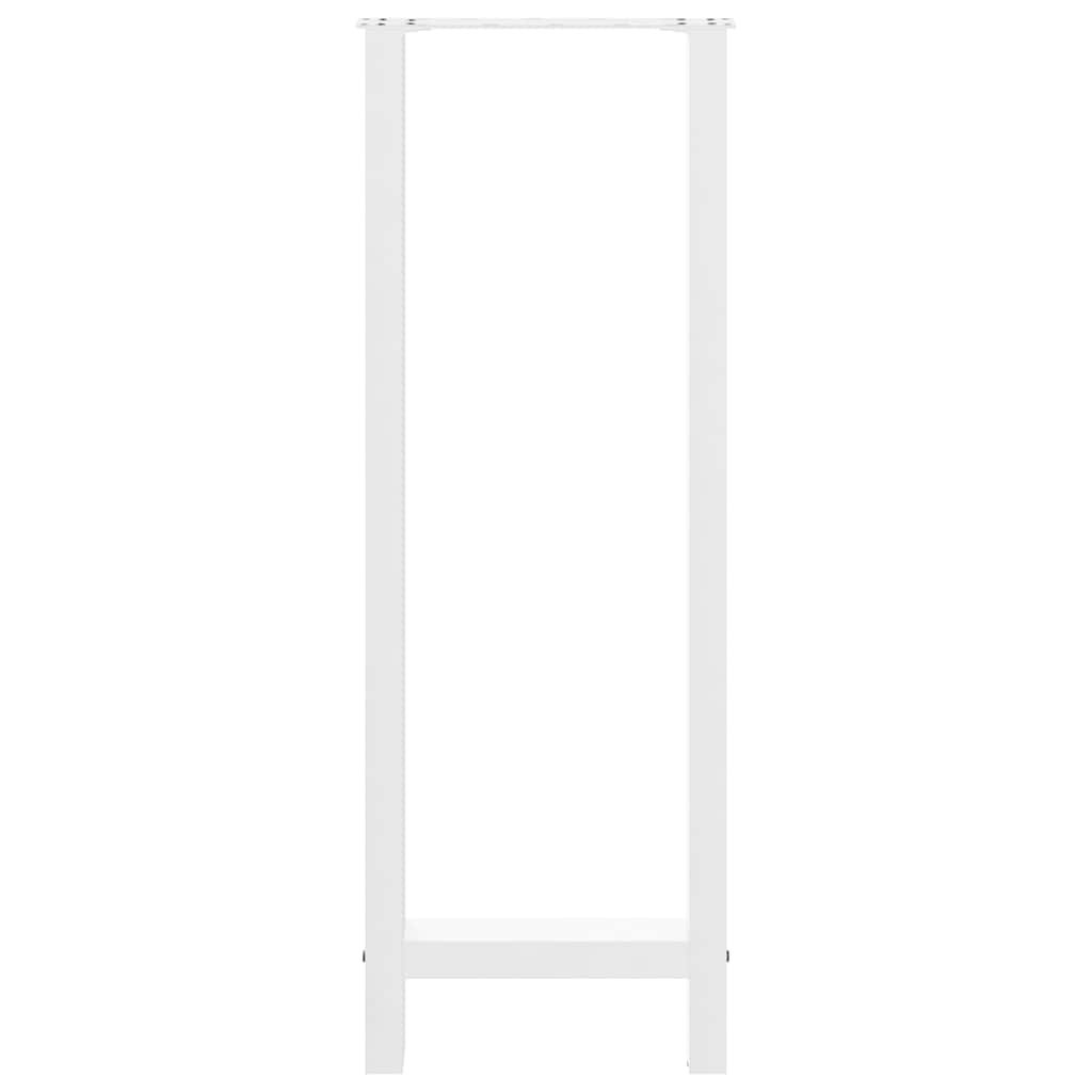 Salontafelpoten Staal Wit 50 x (110-111) cm