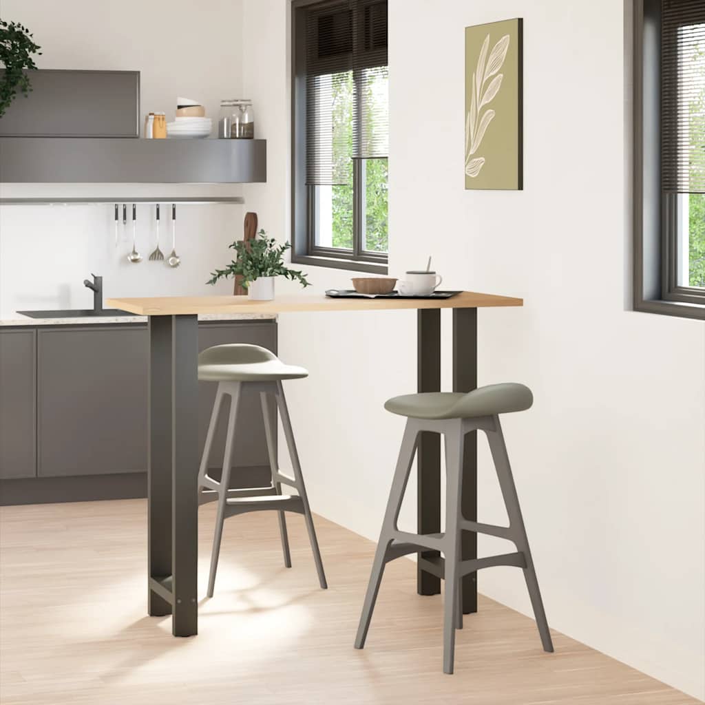 Salontafelpoten Staal Antraciet 50 x (110-111) cm