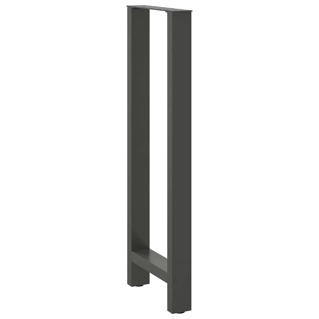 Salontafelpoten Staal Antraciet 50 x (110-111) cm