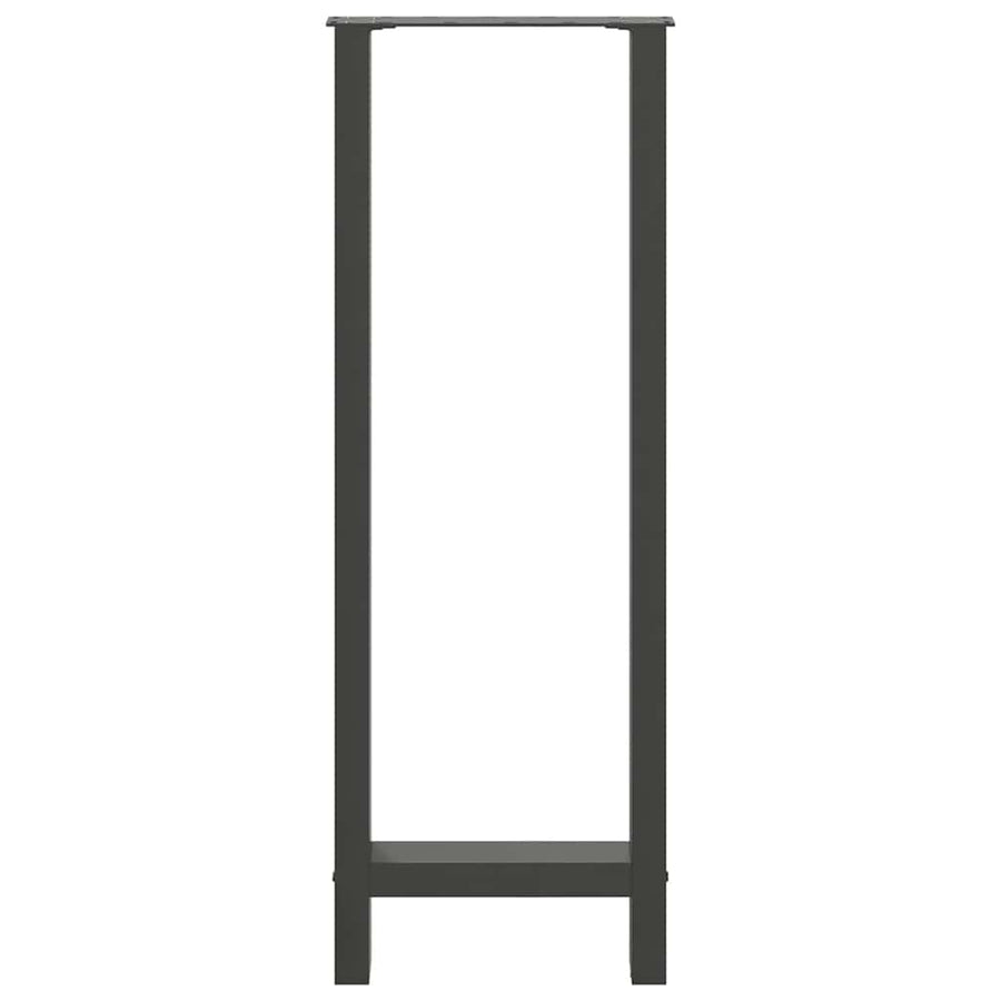 Salontafelpoten Staal Antraciet 50 x (110-111) cm