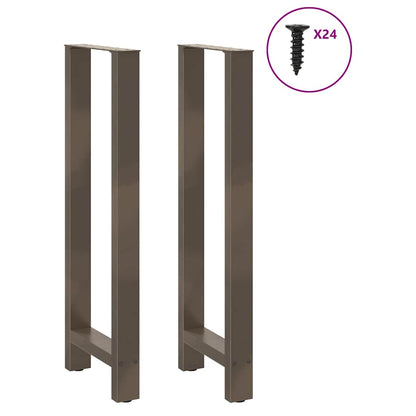 Salontafelpoten Staal Naturel 50 x (110-111) cm