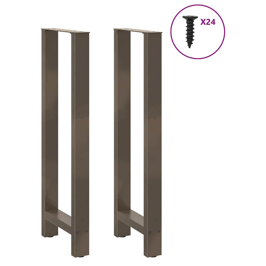 Salontafelpoten Staal Naturel 50 x (110-111) cm