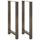 Bar table legs 2 pcs 60x(110-111) cm steel natural