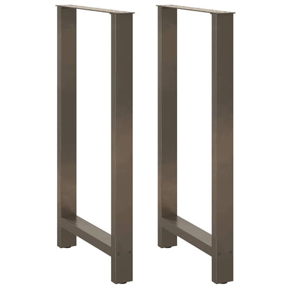 Salontafelpoten Staal Naturel 60 x (110-111) cm