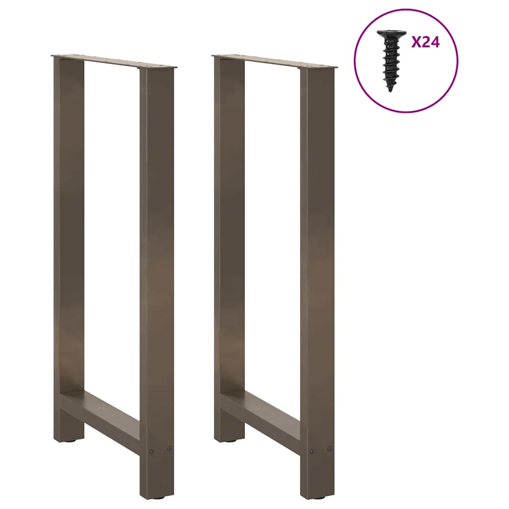 Salontafelpoten Staal Naturel 60 x (110-111) cm