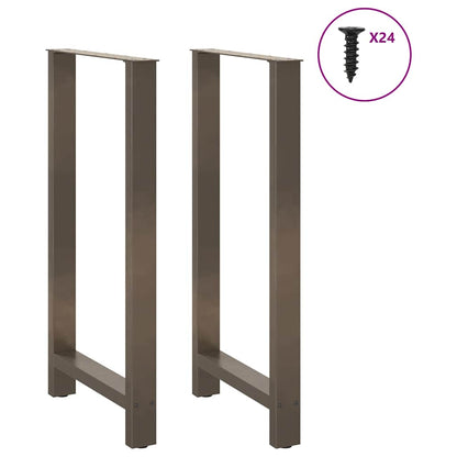 Salontafelpoten Staal Naturel 60 x (110-111) cm