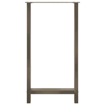 Salontafelpoten Staal Naturel 60 x (110-111) cm
