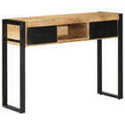 Console table 100x35x75 cm solid rough mango wood