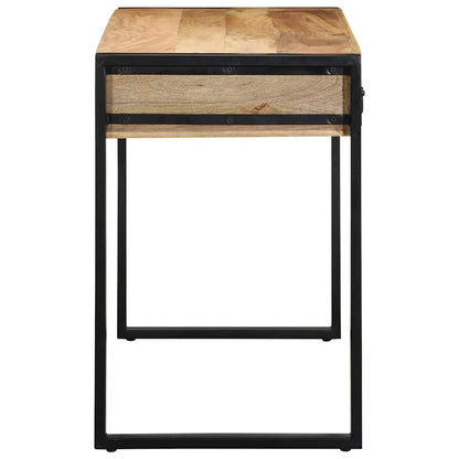 Bureau 100x50x75 cm massief ruw mangohout