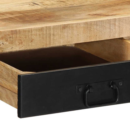 Bureau 100x50x75 cm massief ruw mangohout