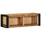 TV cabinet 80x30x25 cm solid rough mango wood