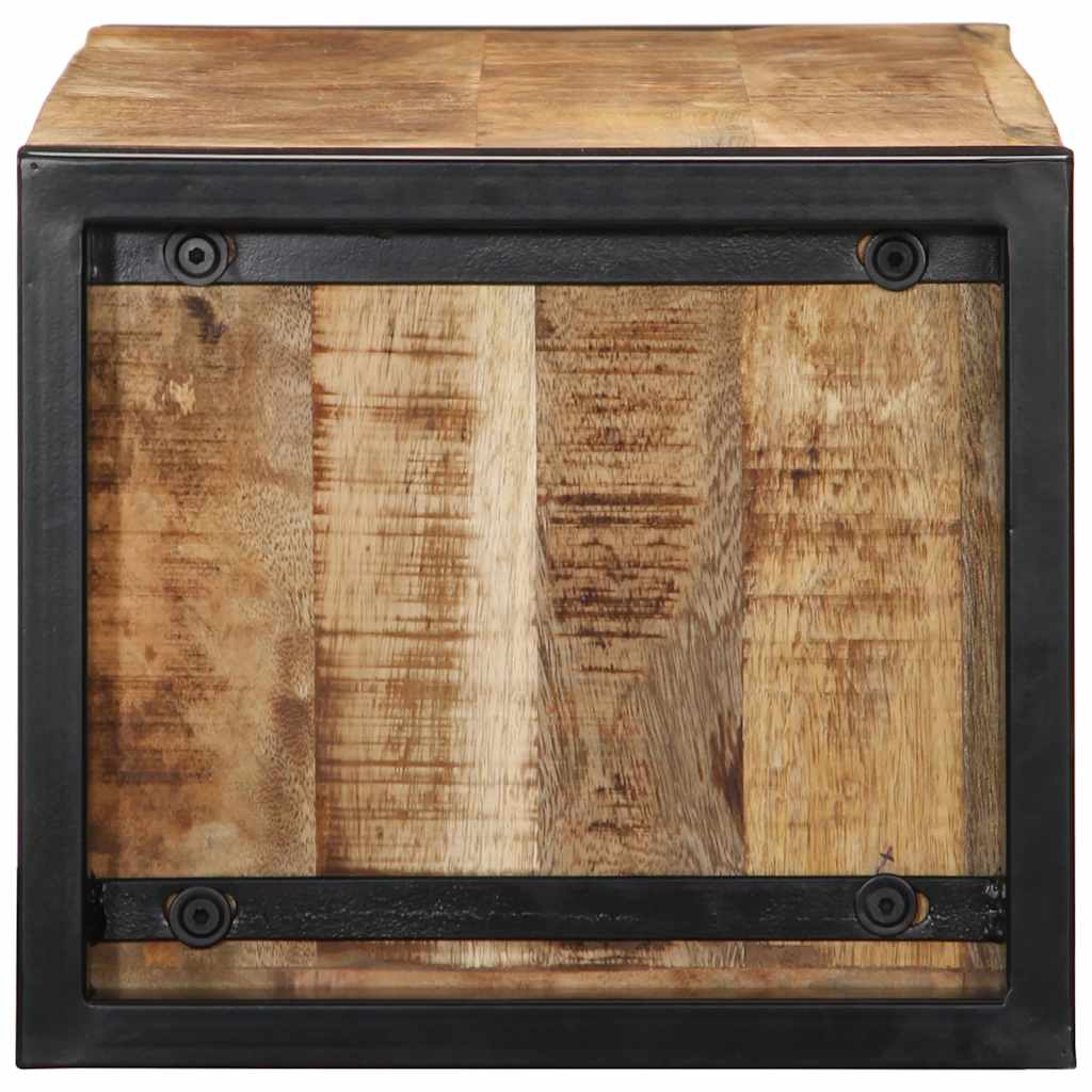 Tv-meubel 80x30x25 cm massief ruw mangohout