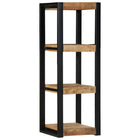 Wandschap 35x35x100 cm massief mangohout
