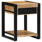 Bijzettafel 40x40x50 cm massief mangohout
