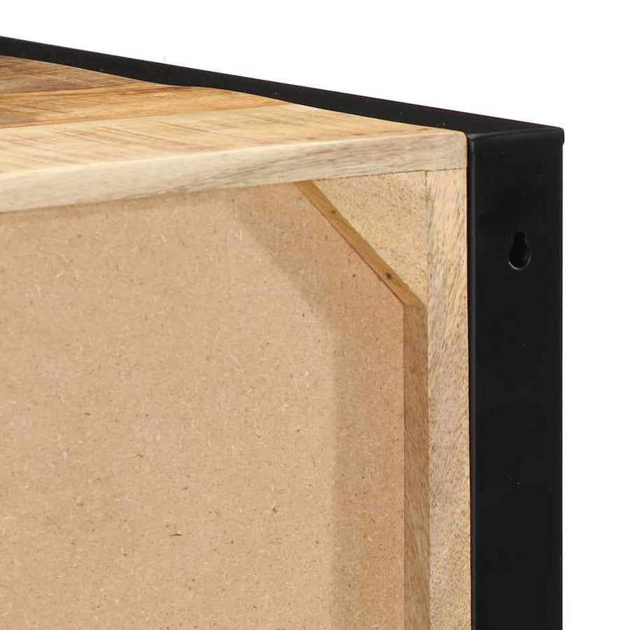 Nachtkastje 40x35x25 cm massief ruw mangohout