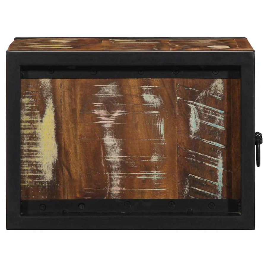 Nachtkastje 40x35x25 cm massief gerecycled hout meerkleurig