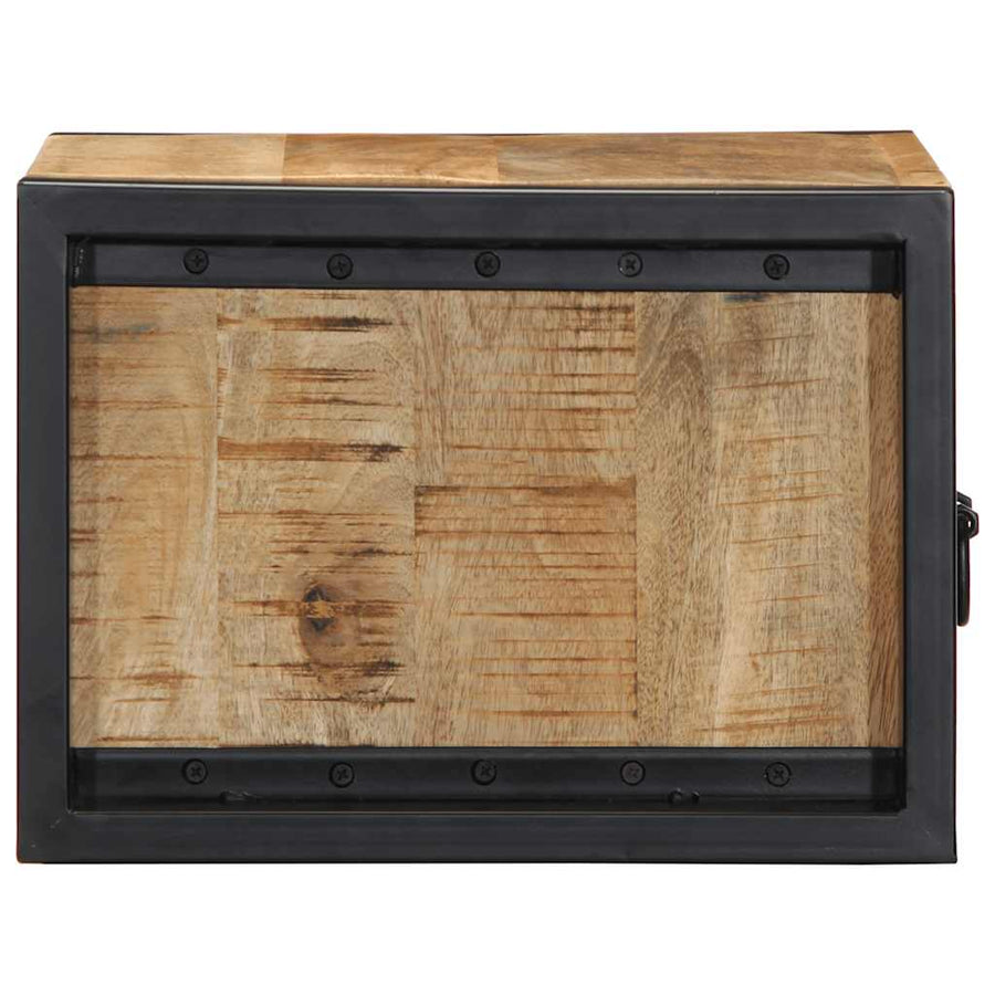 Nachtkastjes 2 st 40x35x25 cm massief ruw mangohout