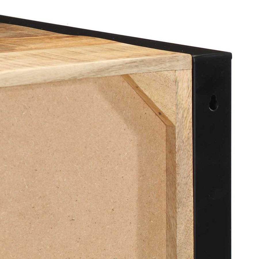 Nachtkastjes 2 st 40x35x25 cm massief ruw mangohout