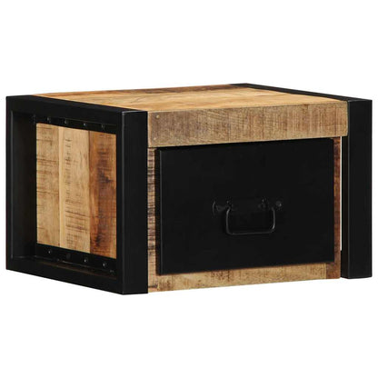 Nachtkastjes 2 st 40x35x25 cm massief ruw mangohout