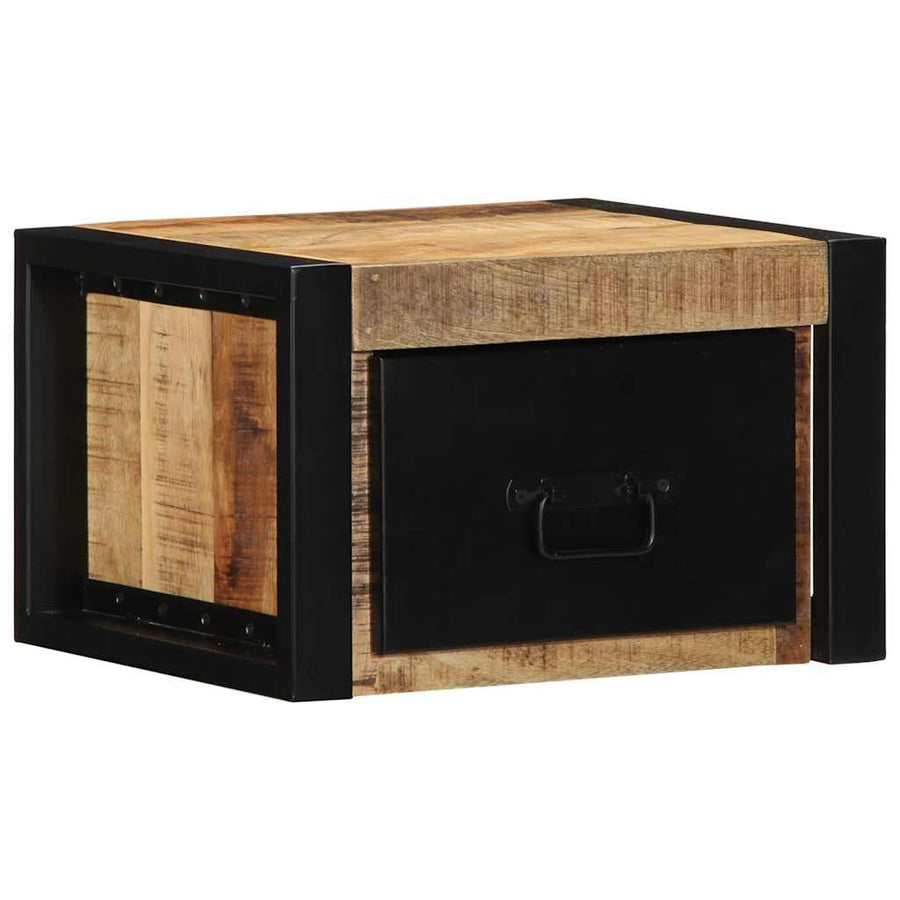 Nachtkastjes 2 st 40x35x25 cm massief ruw mangohout