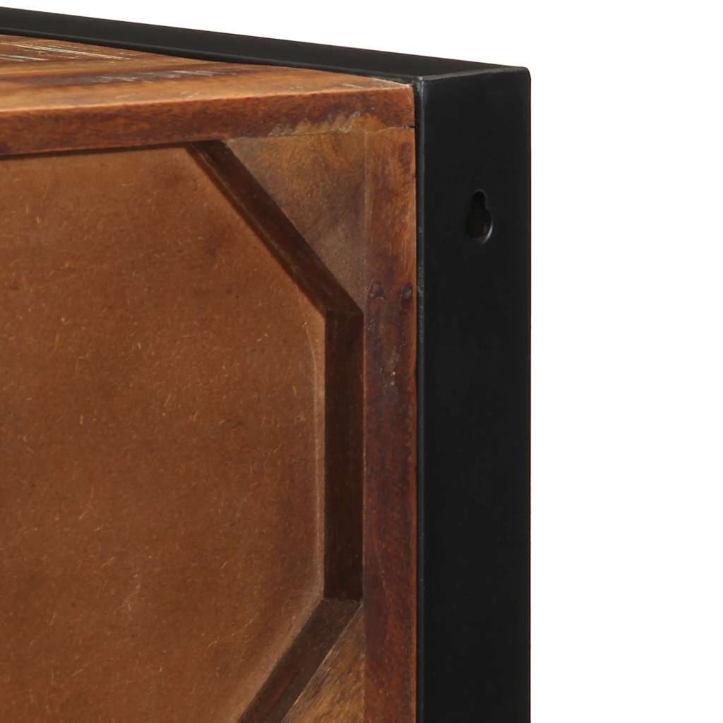 Nachtkastje 40x35x40 cm massief gerecycled hout meerkleurig