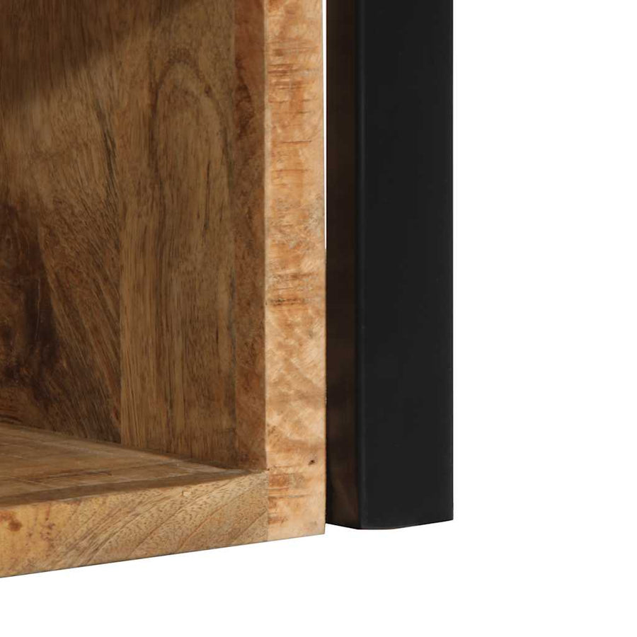 Nachtkastjes 2 st 40x35x40 cm massief ruw hout mango