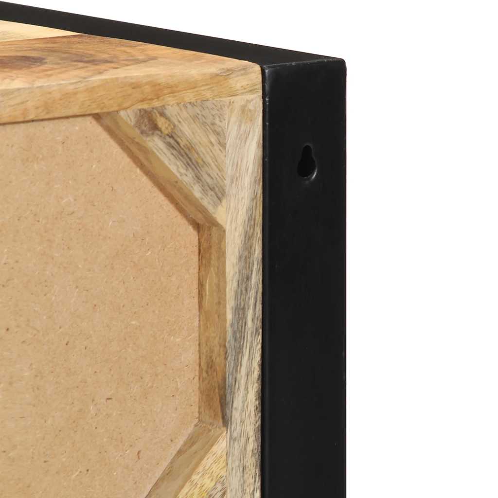 Nachtkastjes 2 st 40x35x40 cm massief ruw hout mango