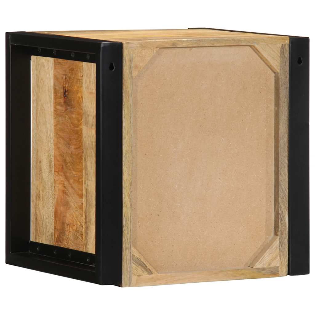 Nachtkastje 40x35x40 cm massief ruw mangohout