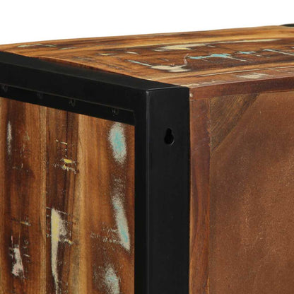 Nachtkastje 40x35x40 cm massief gerecycled hout meerkleurig