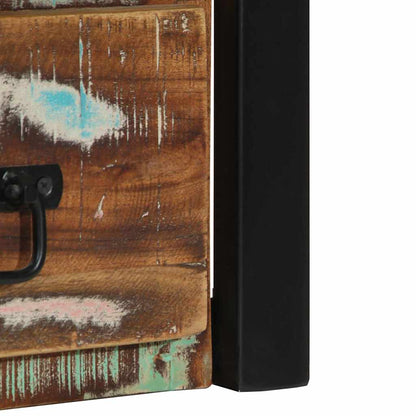 Nachtkastje 40x35x40 cm massief gerecycled hout meerkleurig