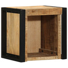 Bedside table 40x35x40 cm solid rough mango wood