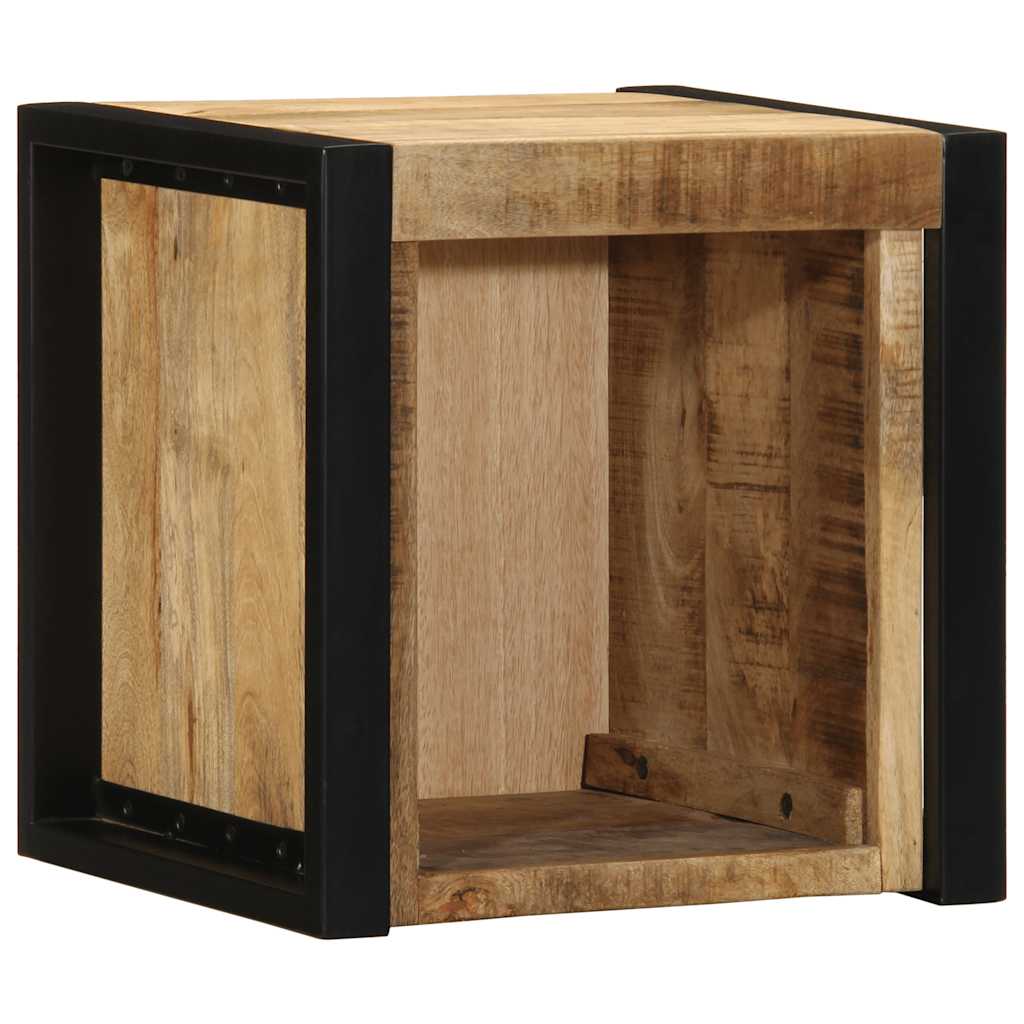 Nachtkastje 40x35x40 cm massief ruw mangohout