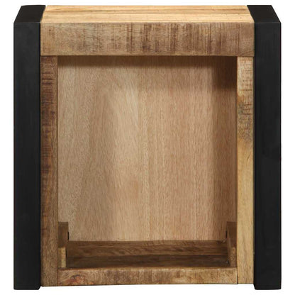 Nachtkastje 40x35x40 cm massief ruw mangohout