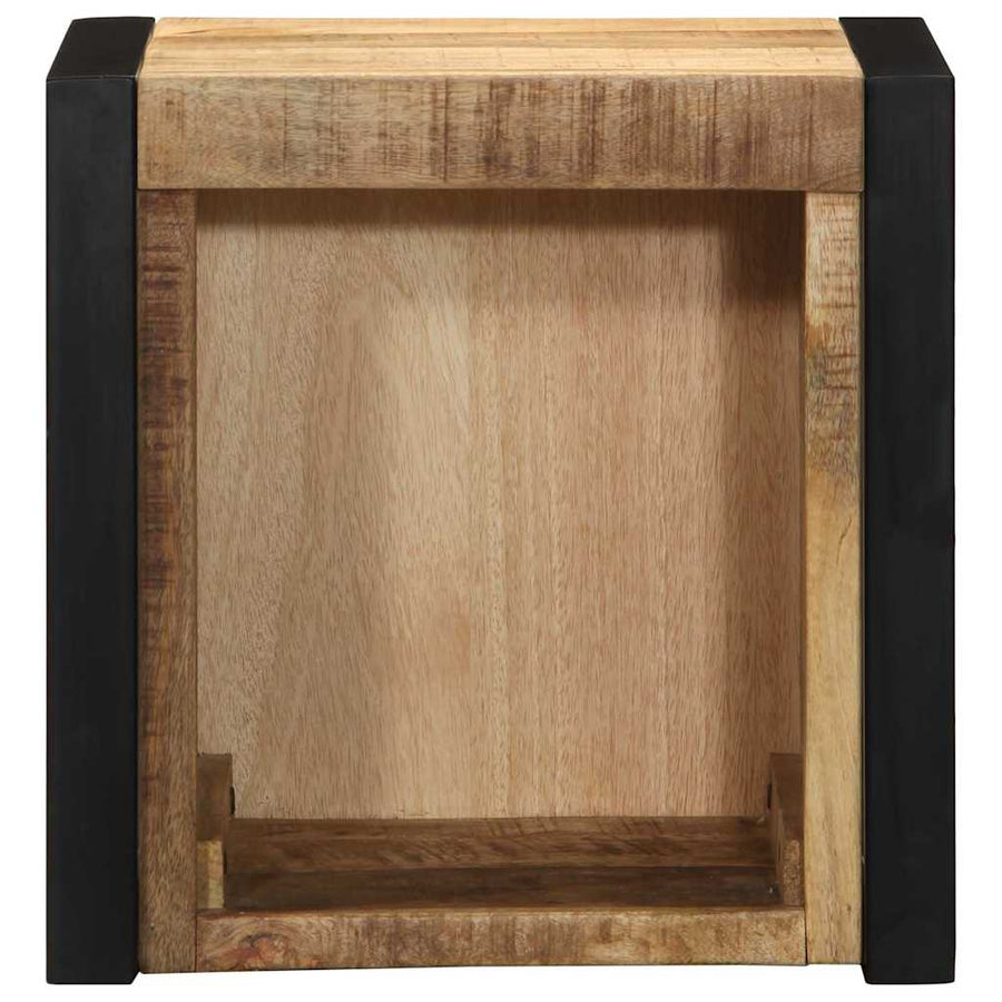 Nachtkastje 40x35x40 cm massief ruw mangohout