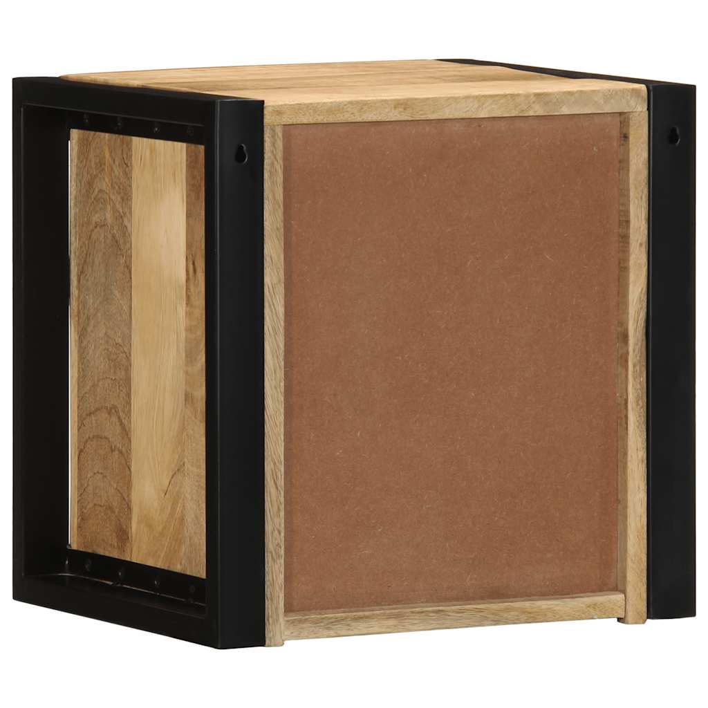 Nachtkastje 40x35x40 cm massief ruw mangohout