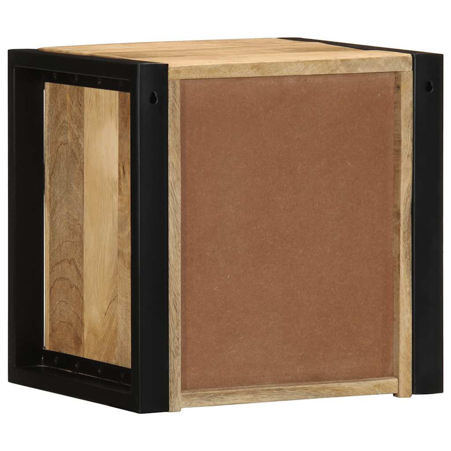 Nachtkastjes 2 st 40x35x40 cm massief ruw hout mango