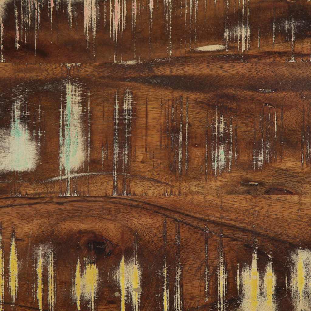 Nachtkastjes 2st 40x35x40cm massief gerecycled hout meerkleurig