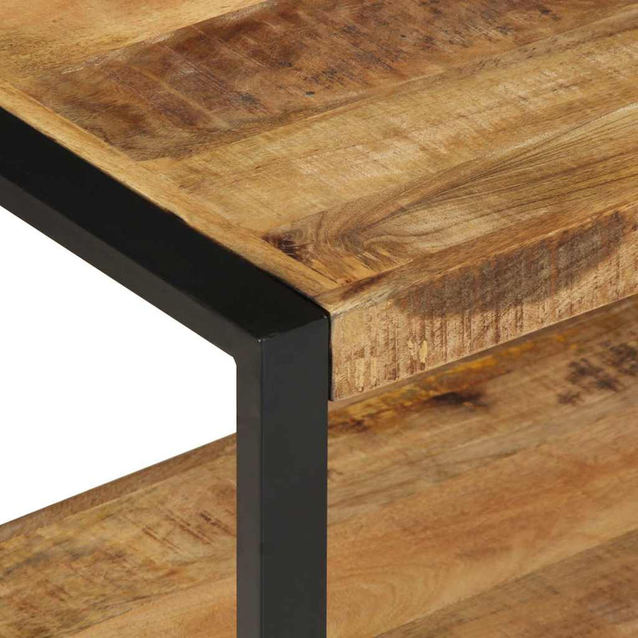 Kledingrek 80x40x190 cm massief ruw hout mango