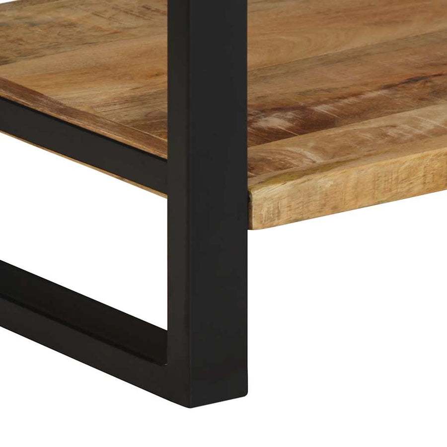 Kledingrek 80x40x190 cm massief ruw hout mango