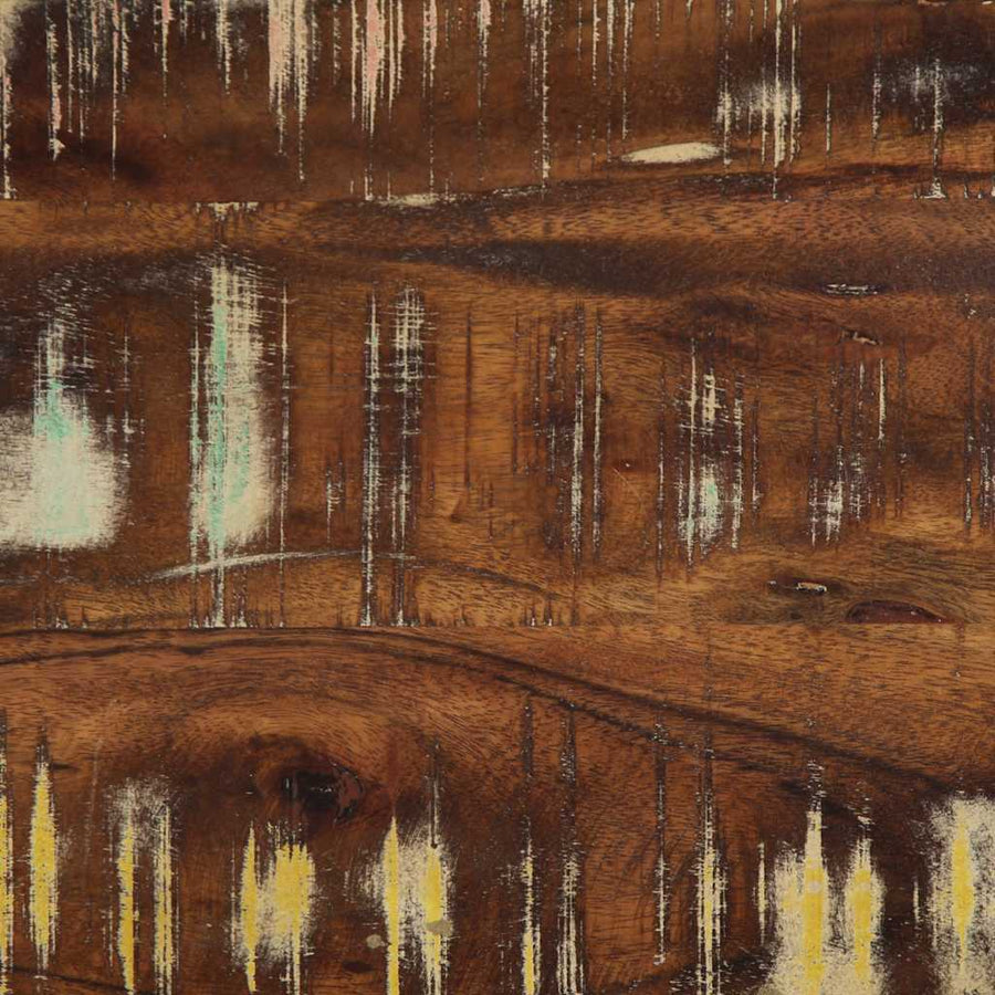 Kledingrek 80x40x190 cm massief gerecycled hout meerkleurig