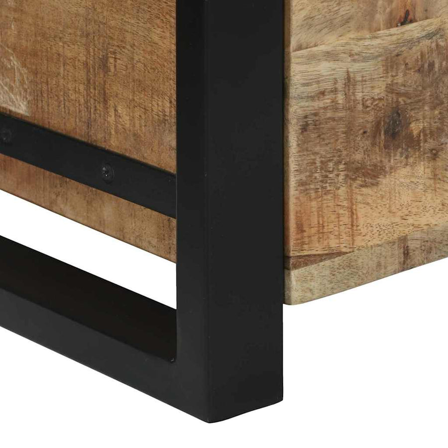 Opbergkisten Met Opslag Bruin Massief Mangohout 40 x 30 x 30 cm Massief ruw mangohout