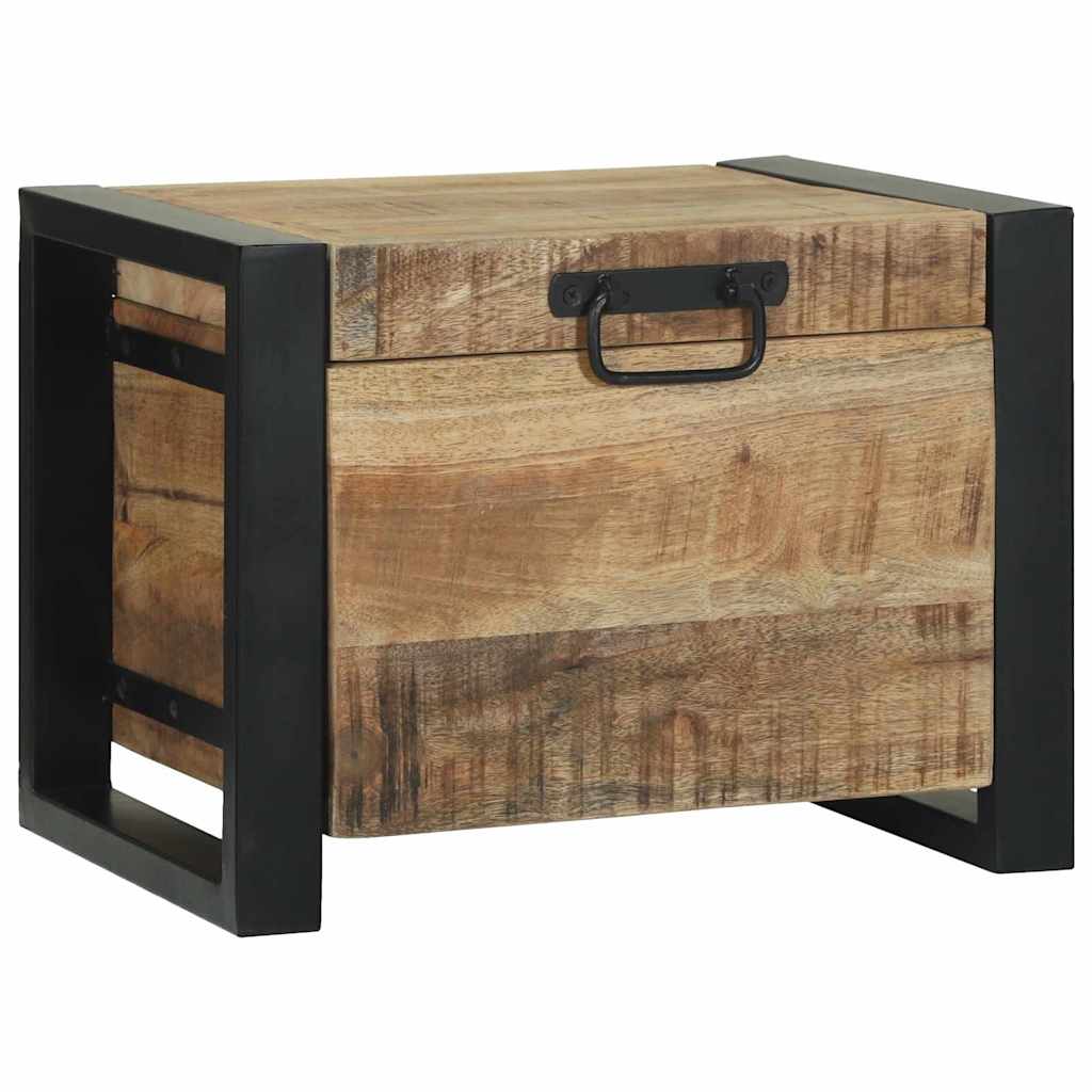 Opbergkisten Met Opslag Bruin Massief Mangohout 40 x 30 x 30 cm Massief ruw mangohout